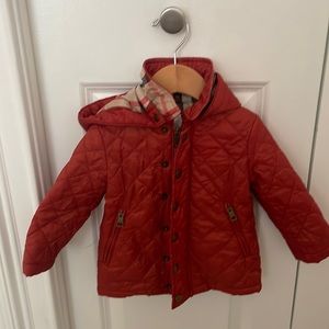 Burberry Children Orange Jacket size 12 month